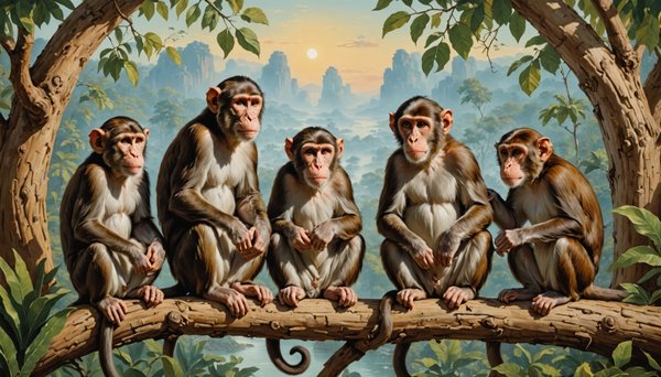 Die 4 affen der weisheit: bedeutung und wirkung in der dekoration